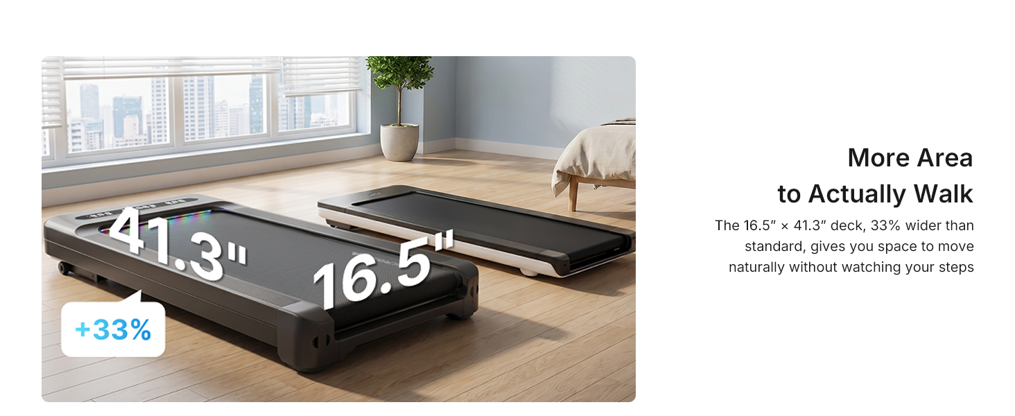 MERACH W60 wide walking deck shown in a bright bedroom